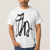 源頼朝 征夷大将軍 花押（プリント花押入り） T-SHIRT (Voorkant)