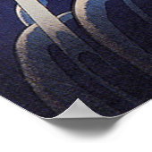 滝 に る 僧, monnik 打 Kuniyoshi Poster (Hoek)