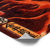 火 男, 国 Man van de brand, Kuniyoshi, Ukiyo-e Poster (Hoek)