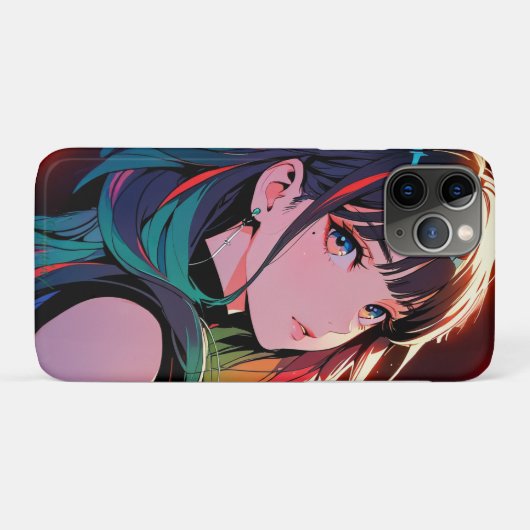 煌霞の少女【Radiant Haze Girl】  Case-Mate iPhone Case (Achterkant (horizontaal))