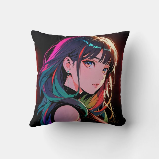 煌霞の少女【Radiant Haze Girl】 Kussen (Achterkant)