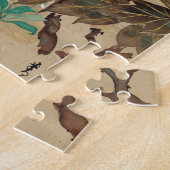 牡 丹, 其 Peony, Kiitsu, Japan Art Legpuzzel (Zijkant)