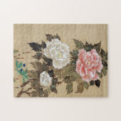 牡 丹, 其 Peony, Kiitsu, Japan Art Legpuzzel (Horizontaal)