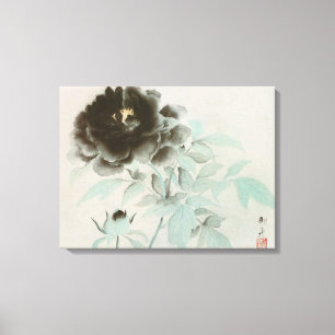 牡 丹, 速 御 舟 Peony, Gyoshüu, Jpanese Art Canvas Afdruk