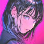 【特大】ドアップJKシール｜寿司娘 Seal GenerativeAI Sticker (Voorkant)