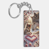 狼の親子 SLEUTELHANGER (Voorkant Links)