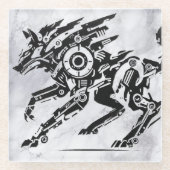 狼 GLAZEN ONDERZETTER (Voorkant)