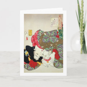 猫が好き, 芳年 de Katten van de Liefde van I, Kaart