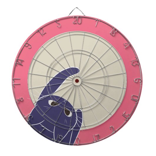 猫とダーツ 下から DARTBORD (Voorkant)