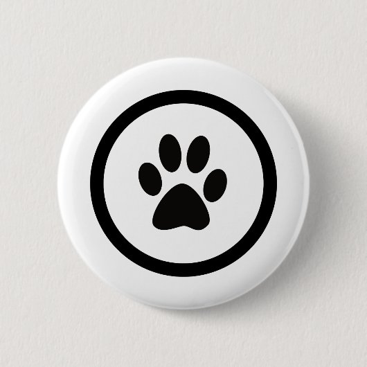 猫の手紋 RONDE BUTTON 5,7 CM (Voorkant)