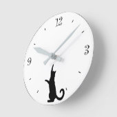 猫の掛け時計 Cat clock Ronde Klok (Hoek)