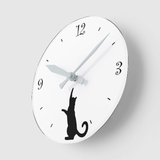 猫の掛け時計 Cat clock Ronde Klok (Hoek)