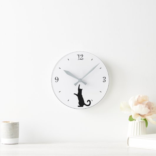 猫の掛け時計 Cat clock Ronde Klok (Huis)