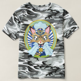 猫の船長さん(ソマリ猫プリンちゃん)猫の船長さん-Captain T-shirt