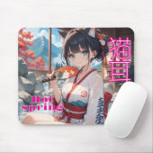 猫耳少女が温泉に入るイラスト MUISMAT (Met muis)