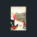 猫 が き, 芳 I Love Cats, Yoshitoshi, Ukiyo-e Canvas Afdruk<br><div class="desc">月 岡 芳 Tsukioka YoshitoshiHij wordt algemeen erkend als de laatste grote meester van Ukiyo-e, een soort Japanse houtblokdruk. Hij wordt bovendien beschouwd als een van de grootste vernieuwers van de vorm. Zijn carrière ging over twee jaar: de laatste jaren van feodal Japan, en de eerste jaren van modern Japan...</div>