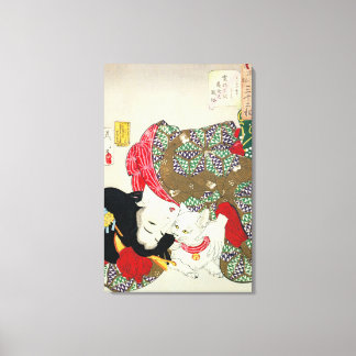 猫 が き, 芳 I Love Cats, Yoshitoshi, Ukiyo-e Canvas Afdruk