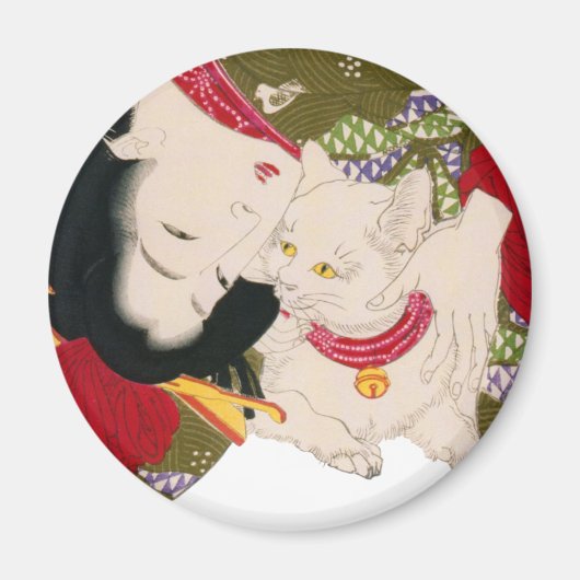 猫 が き, 芳 I Love Cats, Yoshitoshi, Ukiyoe Magneet (Voorkant)