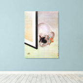 猫 と 蛛, 東 皐 Cat en Spider, Toko Canvas Afdruk (Insitu (Houten vloer))