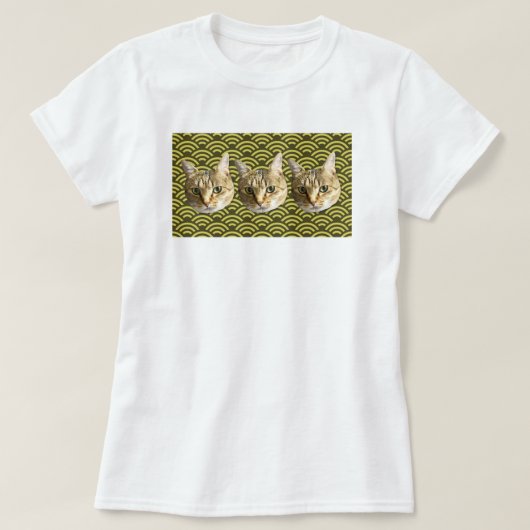 猫　ねこ　CAT T-SHIRT (Design voorkant)