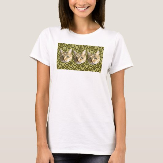 猫　ねこ　CAT T-SHIRT (Voorkant)