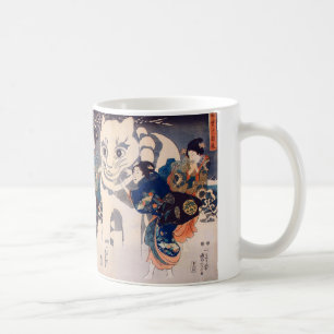 猫 の る ま, 国 Big Cat Snowman, Kuniyoshi, Ukiyo-e Koffiemok