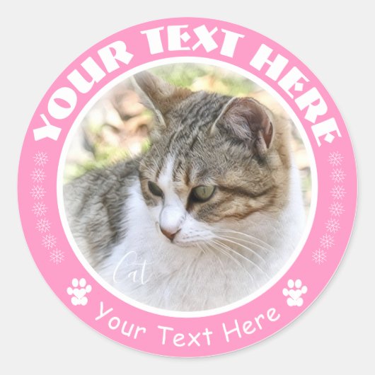 猫 ラ ン ド シ RONDE STICKER (Voorkant)