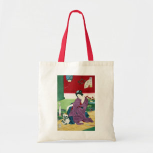 猫 女, 国 周 Cat en Woman, Toyohara Kunichika, Ukiyo-e Tote Bag