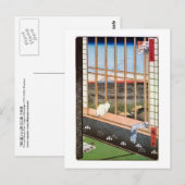 猫 富 山, 広 重 Cat en de berg Fuji, Hiroshige Briefkaart (Voorkant / Achterkant)
