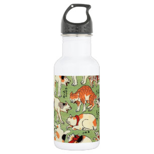 猫 尽 ん 合, 芳 Cats of The Edo era, Yoshifuji, Ukiyo-e Waterfles