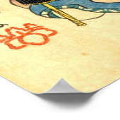 猫 役, 国 Actoren 芳 Kuniyoshi, Ukiyo-e Poster (Hoek)