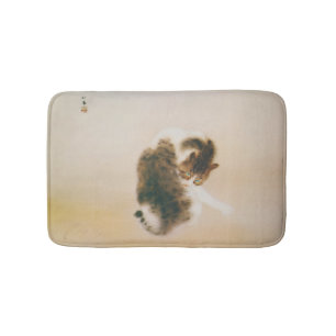 猫, 栖 鳳 Cat, Seihō, Japanse kunst Badmat