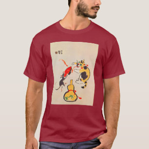 猫 鼠, 鳳 Cat en Mouse, Seihō, Japanse kunst T-shirt