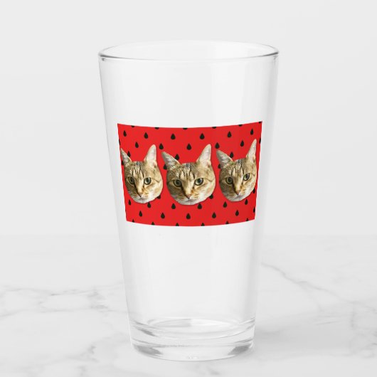 猫　cat glas (Voorkant)