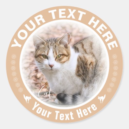 猫 RONDE STICKER (Voorkant)