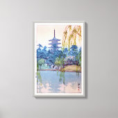猿 澤 池, Sarusawa Pond, Hiroshi Yoshida, Woodcut Canvas Afdruk (Voorkant)