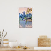 猿 澤 池, Sarusawa Pond, Hiroshi Yoshida, Woodcut Poster (Keuken)