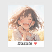 田舎娘アイコン/Country Girl icon Seal | 東京娘 GenerartiveAI Sticker (Vel)