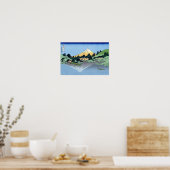 甲州三坂水面, 北斎 POSTER (Keuken)