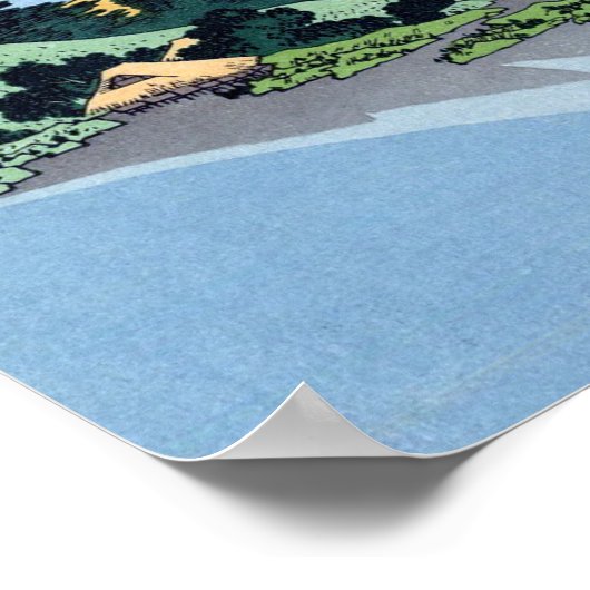 甲州三坂水面, 北斎 POSTER (Hoek)