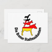 町のミュージシャンズオブブレーメン BRIEFKAART (Voorkant / Achterkant)