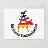 町のミュージシャンズオブブレーメン BRIEFKAART (Voorkant)