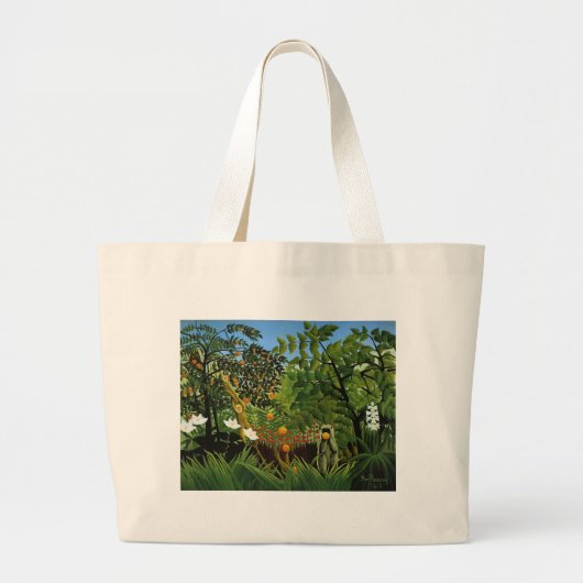 異国風景 原始林の猿 GROTE TOTE BAG (Voorkant)