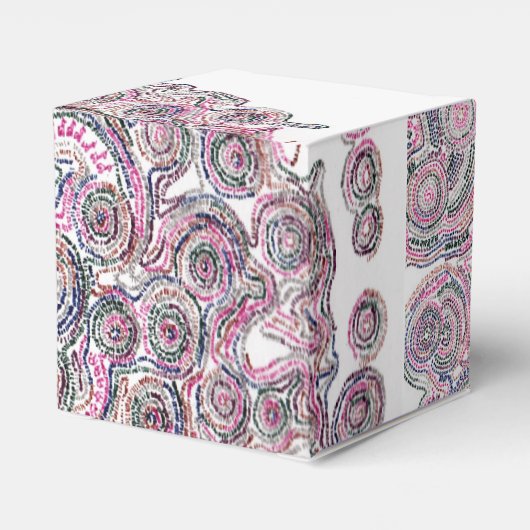 白い三角形のある算数曼荼羅 BEDANKDOOSJES (Achterkant)