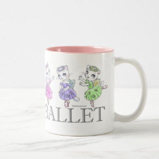 白猫バレリーナ マグカップ TWEEKLEURIGE KOFFIEMOK