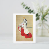 白 拍 子, 北 Shirabyōshi Dancer, Hokusai, Ukiyo-e Briefkaart (Staand voorkant)