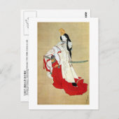 白 拍 子, 北 Shirabyōshi Dancer, Hokusai, Ukiyo-e Briefkaart (Voorkant / Achterkant)