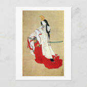 白 拍 子, 北 Shirabyōshi Dancer, Hokusai, Ukiyo-e Briefkaart (Voorkant)