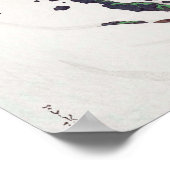 白 馬 岳 Asahi Peak Seen uit Mt. Hakuba, Hasui Poster (Hoek)