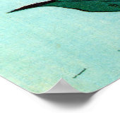 百 合, 北 Lily, Hokusai, Ukiyo-e Poster (Hoek)